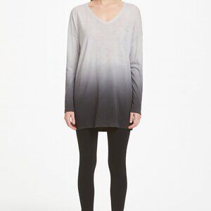 Idealogy Long Sleeve Tunic Tee Tie Dye Grays Size Large EUC